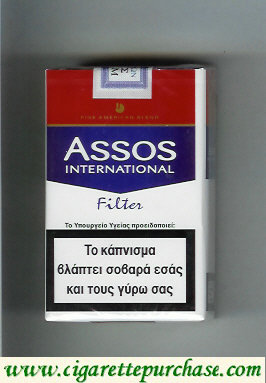 Assos International Filter cigarettes Fine American Blend soft box