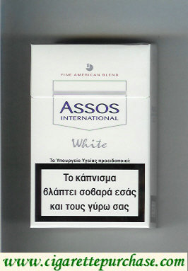 Assos International White cigarettes Fine American Blend