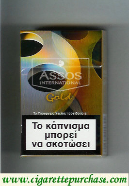 Assos International Gold cigarettes collection version