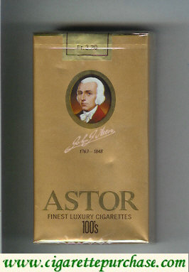 Astor 100s Finest Luxury Cigarettes 1763-1848 soft box