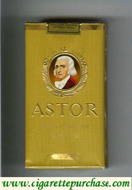 Astor 100s gold cigarettes 1763-1848 Waldorf Astoria