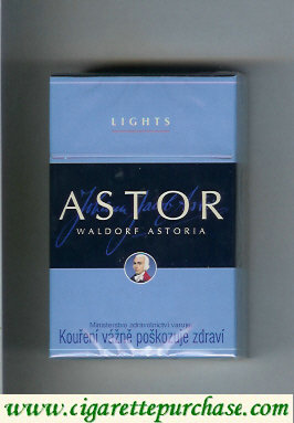 Astor Lights cigarettes Waldorf Astoria