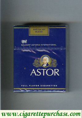 Astor short Waldorf Astoria International cigarettes American Blend Full Flavor