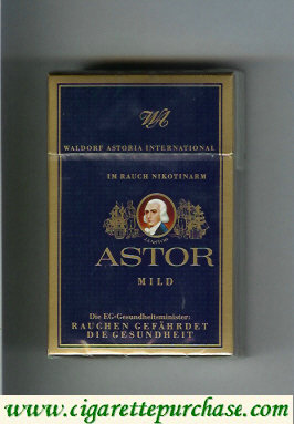 Astor Mild Purple cigarettes Waldorf Astoria International german version