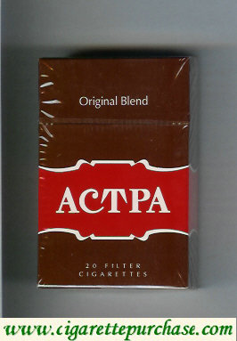 Astra Original Blend brown cigarettes