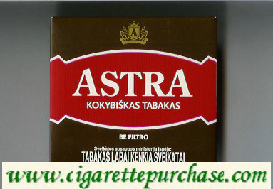 Astra kokybiskas tabakas be filtro cigarettes lithuania