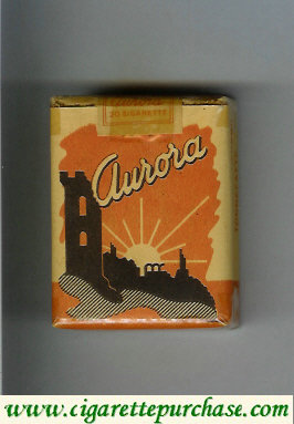 Aurora with sun cigarettes Italy