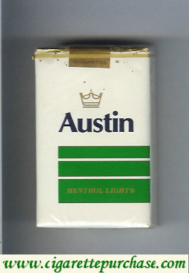 Austin Menthol Lights cigarettes