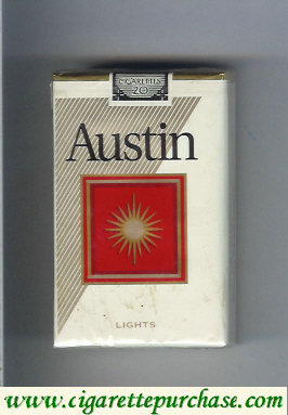 Austin Lights cigarettes with square soft box