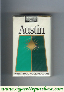 Austin Menthol Full Flavor cigarettes with trapezium