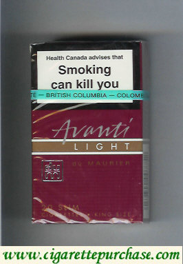 Avanti Light cigarettes by du Maurier