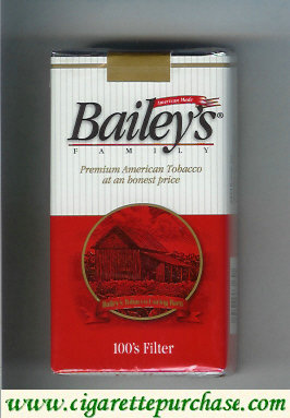 Bailey's Family 100s Filter cigarettes