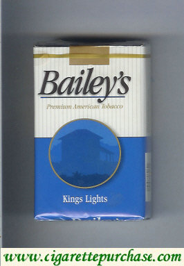 Bailey's kings lights cigarettes