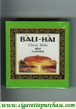 Bali-Hai cigarettes Classic Bidis Mint Flavored