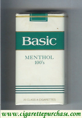 Discount Basic Menthol 100s cigarettes Filter