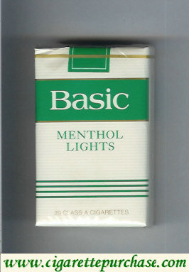 Discount Basic Menthol Lights cigarettes soft box