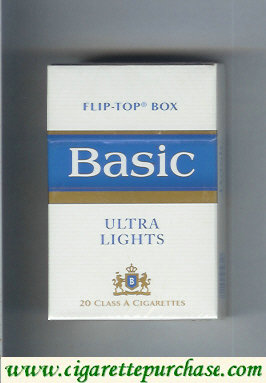 Discount Basic Ultra Lights cigarettes hard box