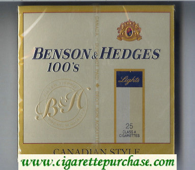 Discount Benson Hedges Lights 100s 25 classa cigarettes