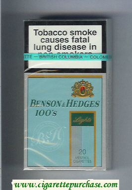 Discount Benson Hedges Menthol Lights 100s cigarettes