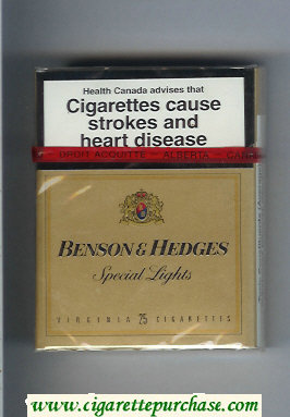 Discount Benson Hedges Special Lights 25 cigarettes