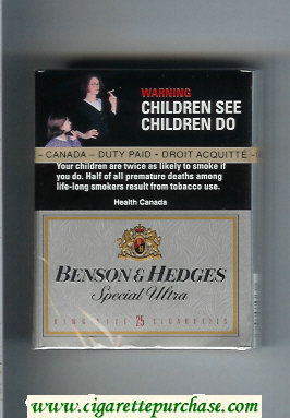 Discount Benson Hedges Special Ultra 25 cigarettes