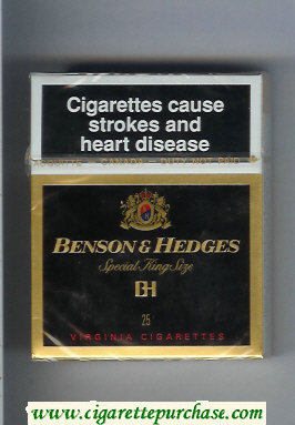 Discount Benson and Hedges Special King Size Virginia BH cigarettes