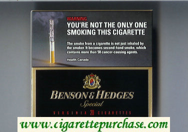 Discount Benson and Hedges Special Virginia cigarettes