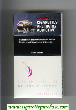 Discount Benson and Hedges Superslims cigarettes
