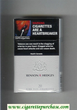 Discount Benson and Hedges cigarettes Silver Ultra