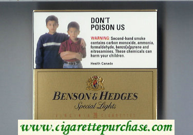 Discount Benson and Hedges cigarettes Special Lights Virginia