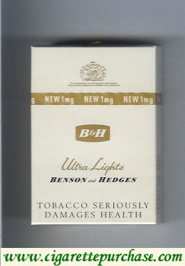 Discount Benson and Hedges Ultra Lights cigarettes