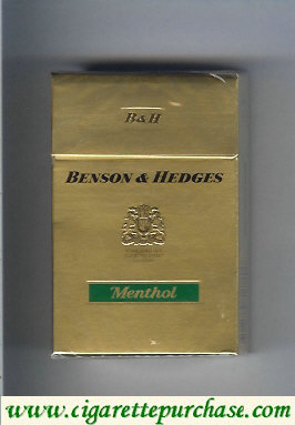 Discount Benson and Hedges cigarettes Menthol