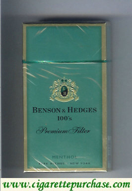 Discount Benson Hedges Menthol 100s cigarettes Premium Filter Menthol Park Avenue
