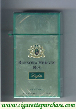 Discount Benson Hedges Menthol Lights 100s cigarettes