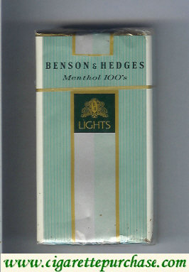 Discount Benson and Hedges 100s Menthol Lights cigarettes