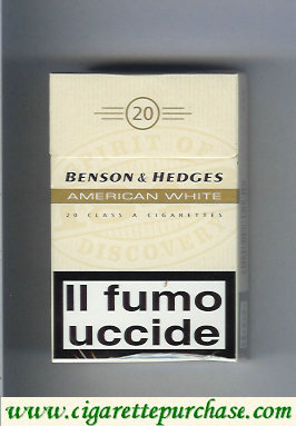 Discount Benson Hedges American White One cigarettes Italy England