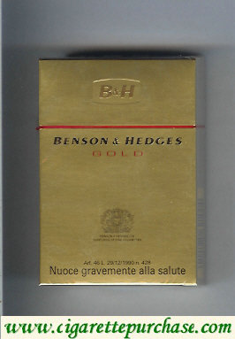 Discount Benson Hedges Gold cigarettes Italy