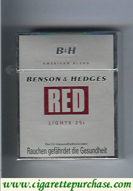 Discount Benson & Hedges Red Lights American Blend cigarettes austria