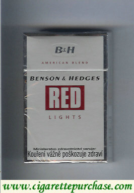 Discount Benson Hedges Red Lights cigarettes American Blend Czechia
