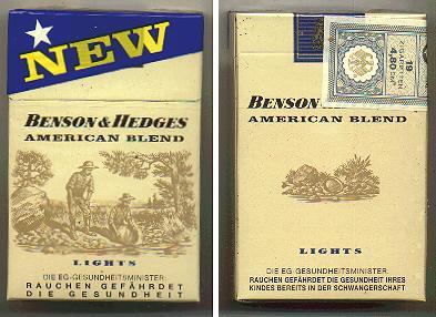 Discount Benson and Hedges American Blend Lights cigarettes Germany