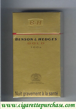 Discount Benson and Hedges Gold 100s cigarettes France and England
