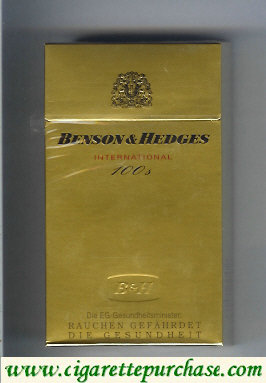 Discount Benson and Hedges International 100s cigarette Germany