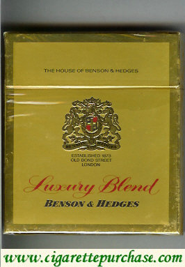 Discount Benson and Hedges Luxury Blend cigarette England
