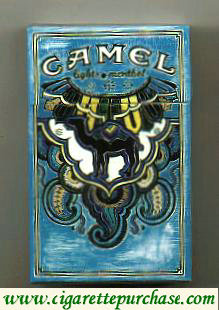 Discount Camel Art Issue Menthol Lights cigarettes hard box
