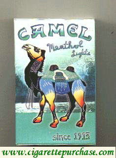 Discount Camel Art Issue Menthol Lights side slide cigarettes hard box