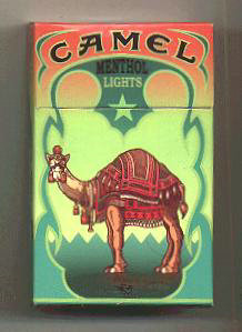 Discount Camel Cigarettes Art Issue Menthol Lights hard box
