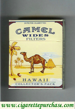 Discount Camel Collectors Pack Hawaii Wides Filters cigarettes hard box