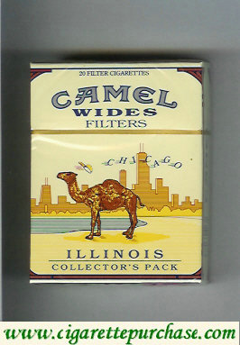 Discount Camel Collectors Pack Illinois Wides Filters cigarettes hard box