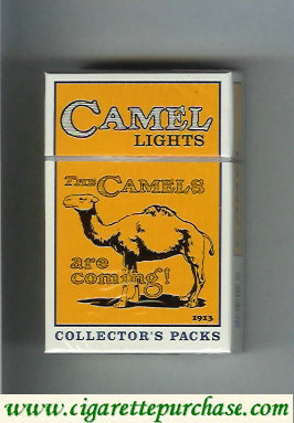 Discount Camel Collectors Packs 1913 Lights cigarettes hard box