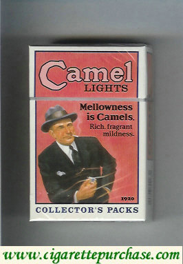 Discount Camel Collectors Packs 1920 Ligts cigarettes hard box